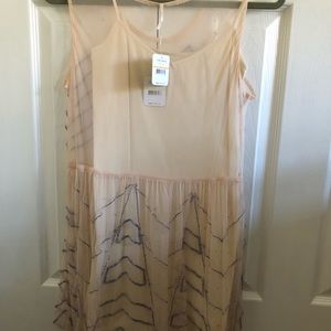 Free people slip dress and bodysuit